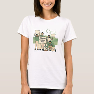 T-shirt Action Climatique Maintenant Conception Verte de P