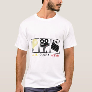T-shirt Action de caméra lumineuse
