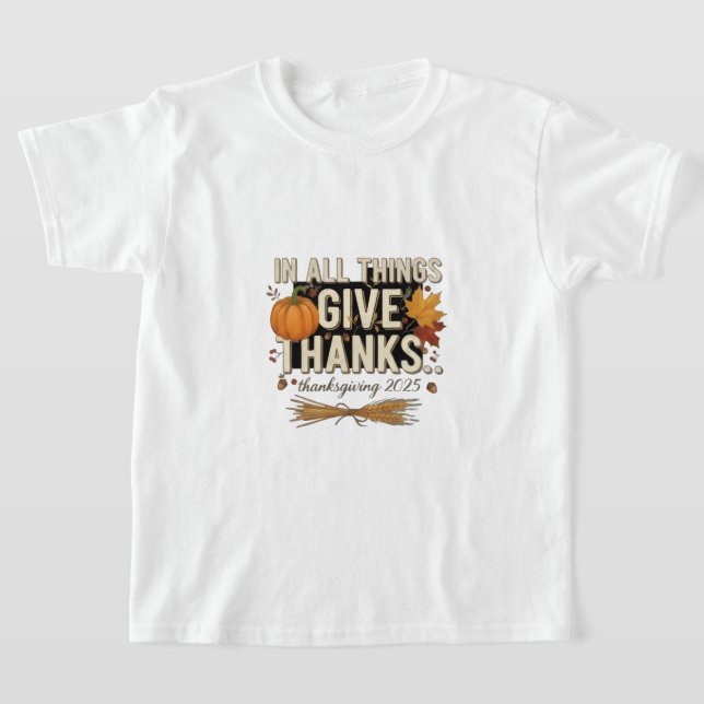 T-shirt Action de grâce  (Poser)