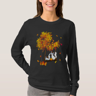 T-shirt Action de grâce Deux chats portant un chapeau d'ar