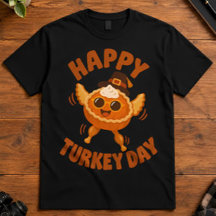 T-shirt Action de grâce Joyeuse Fête de la dinde Tarte au