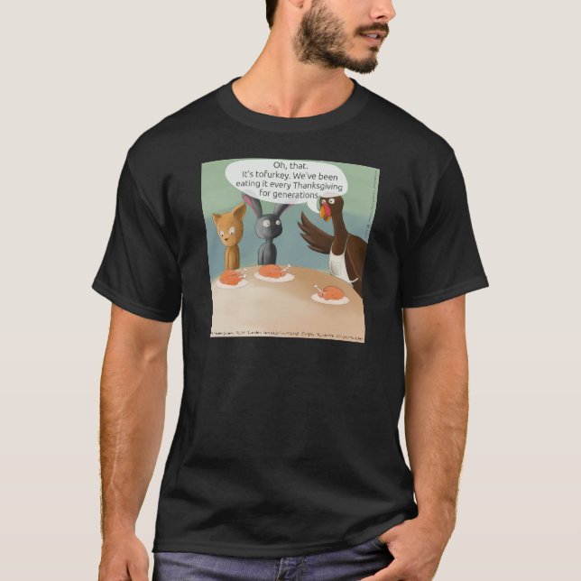 T-shirt Action de grâce végane drôle (Devant)