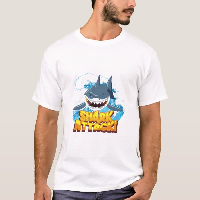T-shirt action des requins (Devant)