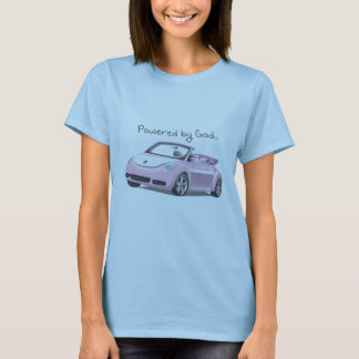 T-shirt Actionné par Dieu rempli de combustible par des