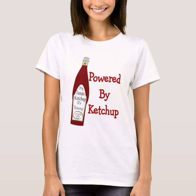 T-shirt Actionné par le ketchup (Devant)