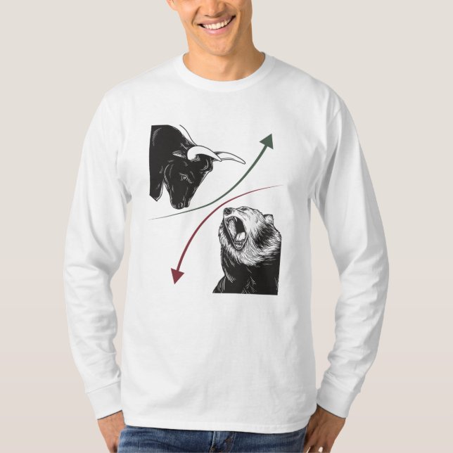 T-shirt Actions de stock du marché de l'ours de marché Pri (Devant)