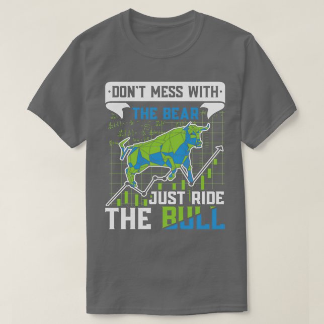 T-shirt Actions Investir Bull Et Ours Stock Market 3 (Design devant)