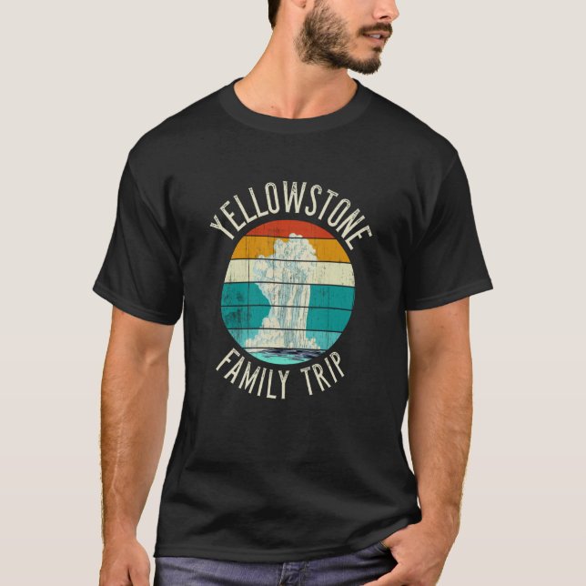 T-shirt Active Geyser YELLOWSTONE Family Trip (Devant)