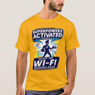 T-shirt activé par les superpuissances Wi-Fi