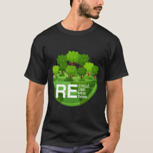 T-shirt Activisme de l'environnement Recycler Réutiliser R