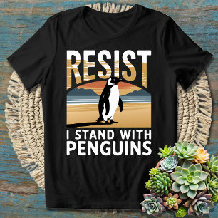T-shirt Activisme drôle de manchot Résister