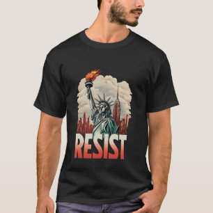 T-shirt Activisme Rétro Vintage Résister Statue de la Libe