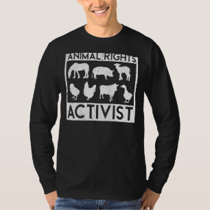 T-shirt Activiste animal Secourir Animaux Droits de conser