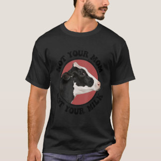 T-shirt Activiste Végétalien Animal Non Votre Lait Rétro V