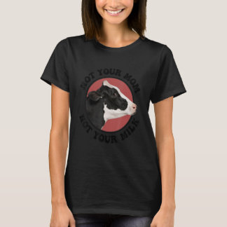 T-shirt Activiste Végétalien Animal Pas Votre Lait Rétro V