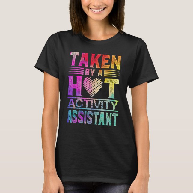T-shirt Activité Épouse de mari de l'assistante Bf Gf Boyf (Devant)