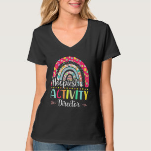 T-shirt Activité Hoopiest Directeur Polka Dot Rainbow Happ