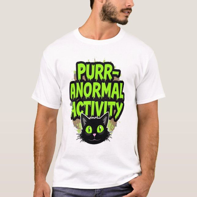 T-shirt Activité Purr-anormale Chat (Devant)