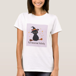 T-shirt Activité Purranormale - Cute Witch Cat Halloween