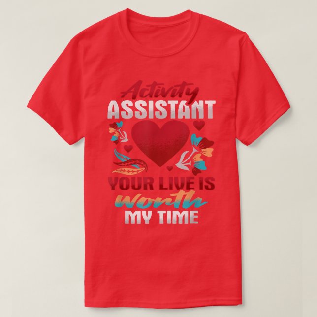 T-shirt Activity Assistant Motivation Design for a Activit (Design devant)