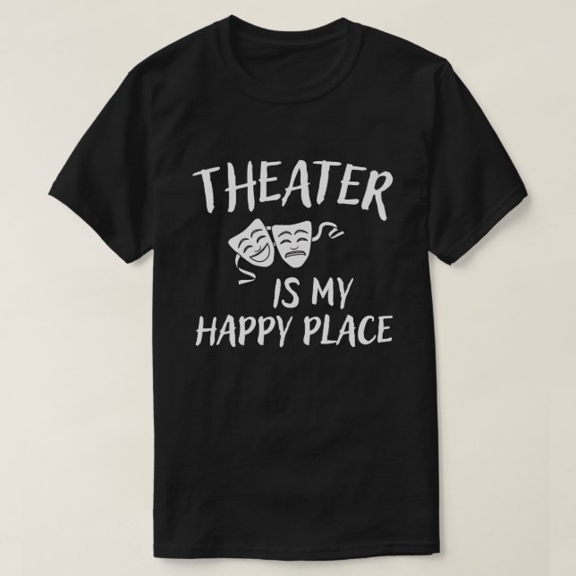 T-shirt Actrice de théâtre Dames dramatique scène Broadway (Design devant)