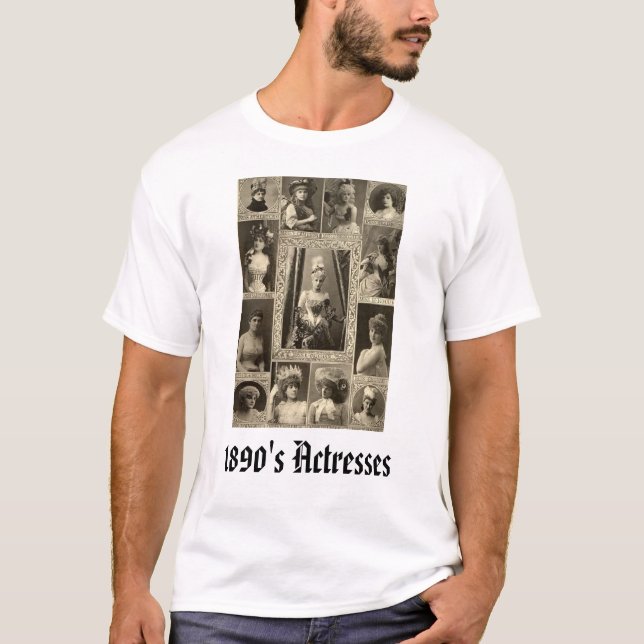 T-shirt actrices de 1890s, actrices de 1890's (Devant)