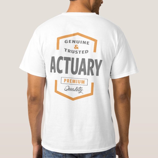 T-shirt Actuaire (Dos)