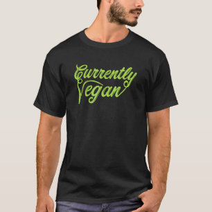 T-shirt Actuellement végane végétarien haricots noix régi