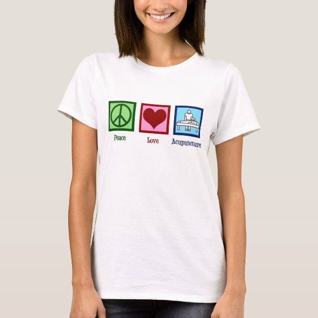 T-shirt Acupuncture de l'amour de la paix pour les femmes (Devant)