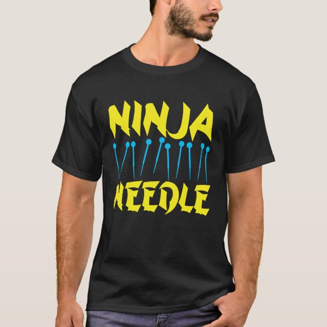 T-shirt Acupuncture Ninja Needle Acupuncturist Acupuncture (Devant)