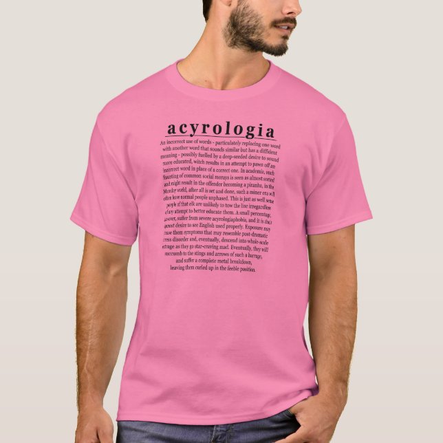 T-shirt acyrologia (Devant)