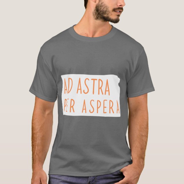 T-shirt ad astra par astra (Devant)