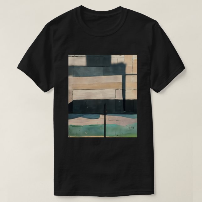 T-shirt Ad Reinhardt AI Stone Wall City Day Art Abstrait G (Design devant)