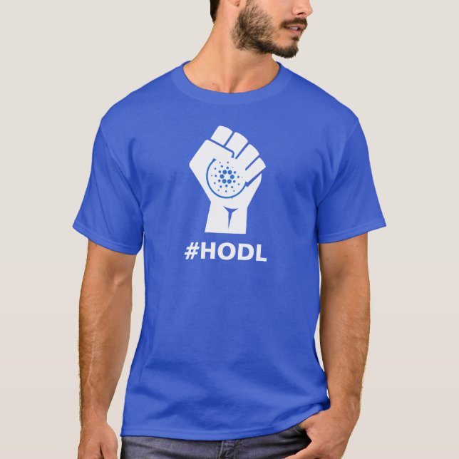 T-shirt ADA de HODL Cardano : Blanc (Devant)