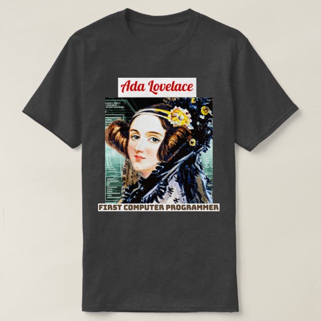 T-shirt Ada Lovelace 1 (Design devant)