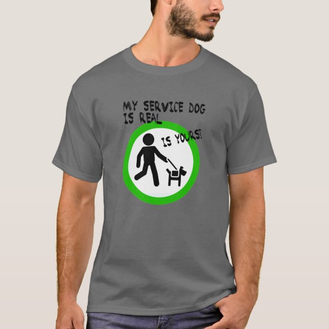 T-shirt ADA pour chien de service (Devant)