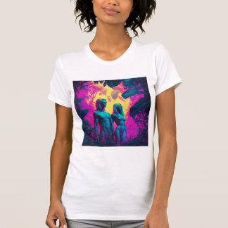 T-shirt Adam et eve dans le jardin d'edan