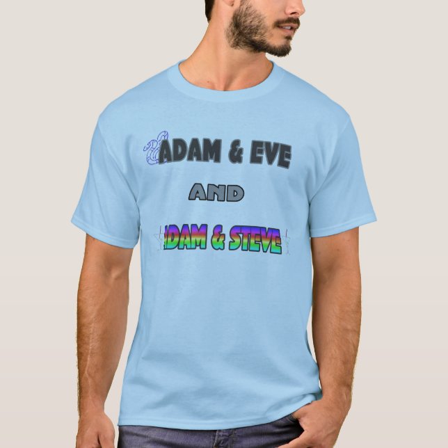 T-shirt Adam et Ève et Adam et Steve (Devant)