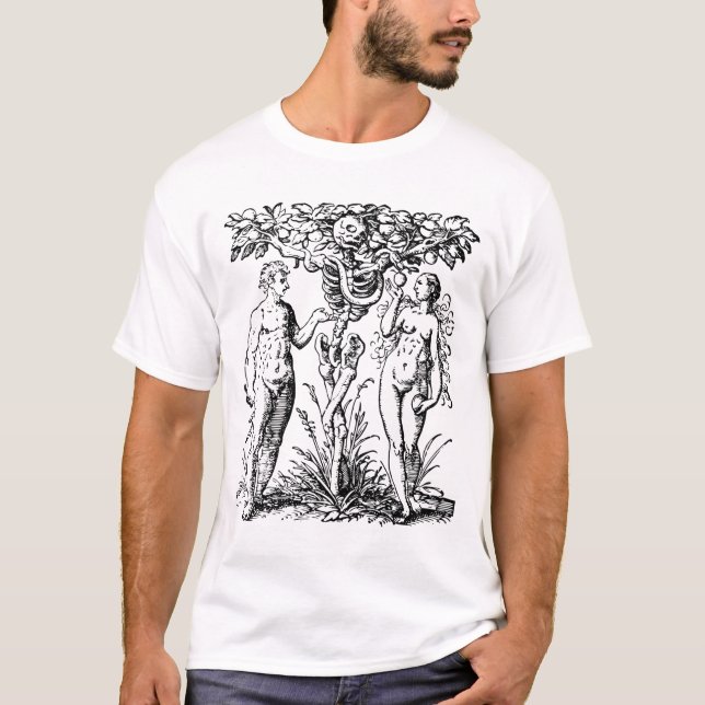 T-shirt Adam et Ève et la mort (Devant)