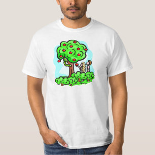 T-shirt Adam et illustration de chrétien d'Ève