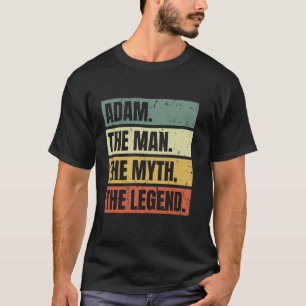 T-shirt Adam Man Myth Légende Citation Retro Funny Meilleu