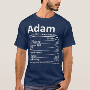 T-shirt ADAM Nutrition Funny Birthday Personalized Name