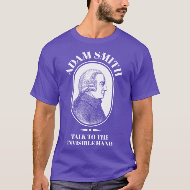 T-shirt Adam Smith Drôle Professeur d'économie Main invisi (Devant)