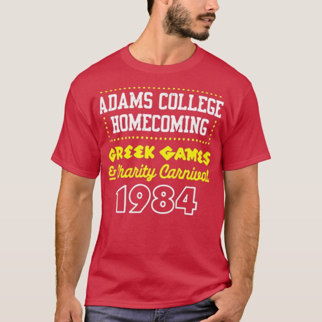 T-shirt Adams College Homecoming 1984 (Devant)
