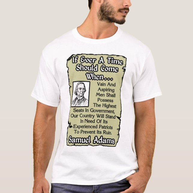 T-shirt Adams : Patriotes expérimentés (Devant)