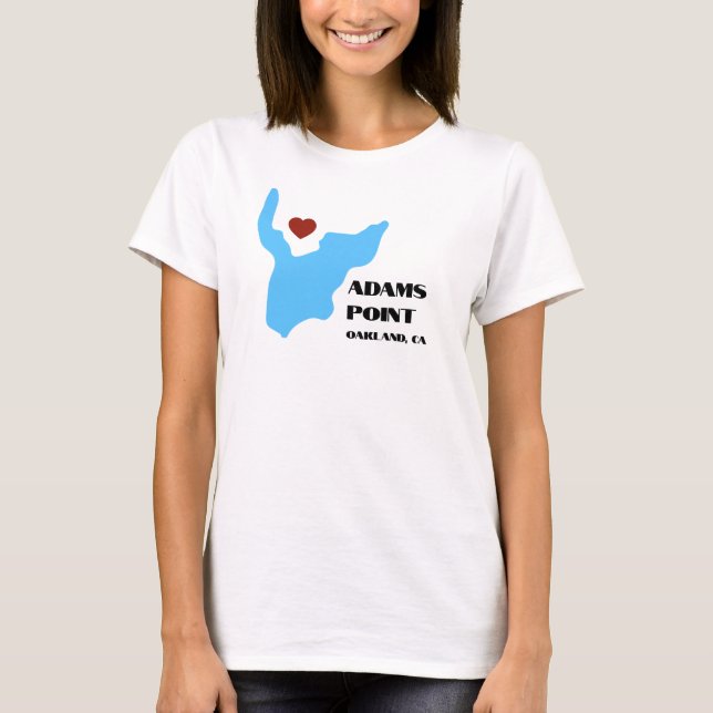 T-Shirt Adams Point / Lac Merritt (Devant)