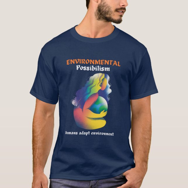 T-shirt Adapt & Thrive : De l'environnement Possibilism Te (Devant)