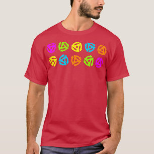 T-shirt Adaptateur de disque vinyle 45 tr/min Old School 8