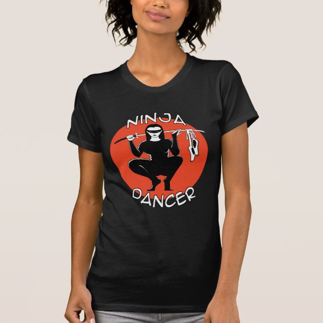 T-shirt adapté par femme de danseur de ninja (Devant)