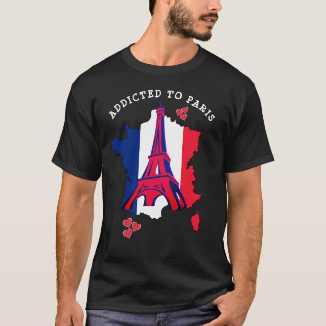 T-shirt Addicé à PARIS (Devant)